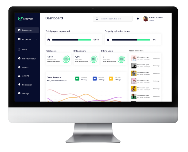 Admin Portal Mockup