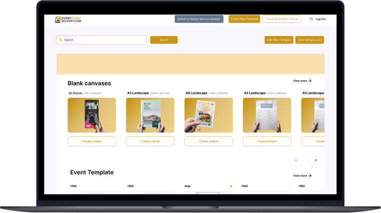 Designer Dashboard Mockup
