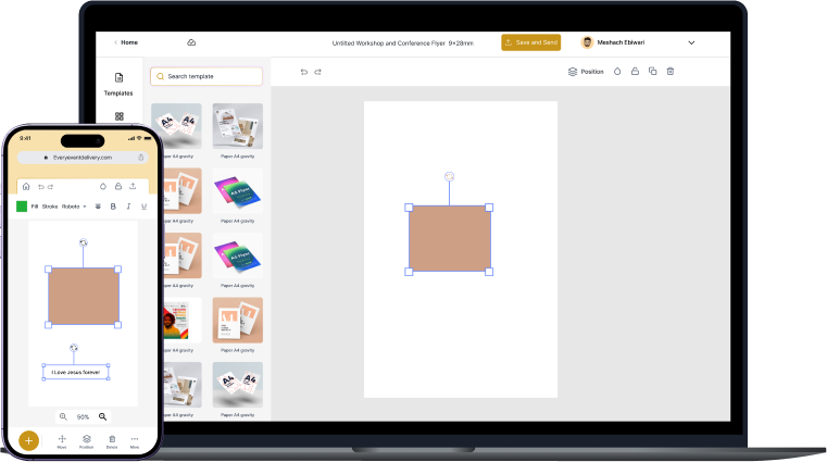 Design Editor Mockup