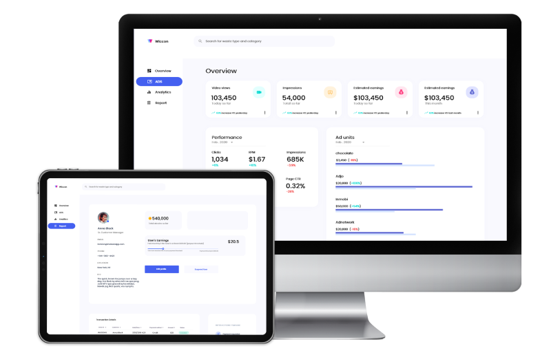 Admin Portal Mockup